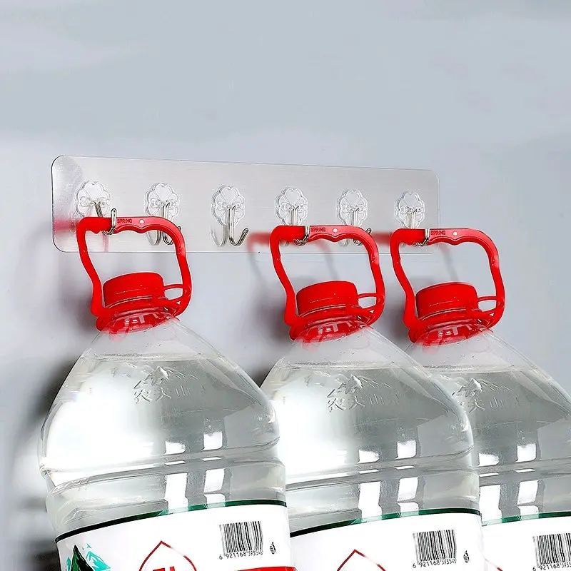 Dính Tường Nhôm 6 Móc Inox 3