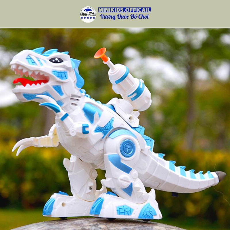 Đồ chơi Khủng Long Bạo Chúa bă'n tên chạy pin có đèn và nhạc dành cho bé ( tặng kèm pin ) - MiniKids Toy Voi