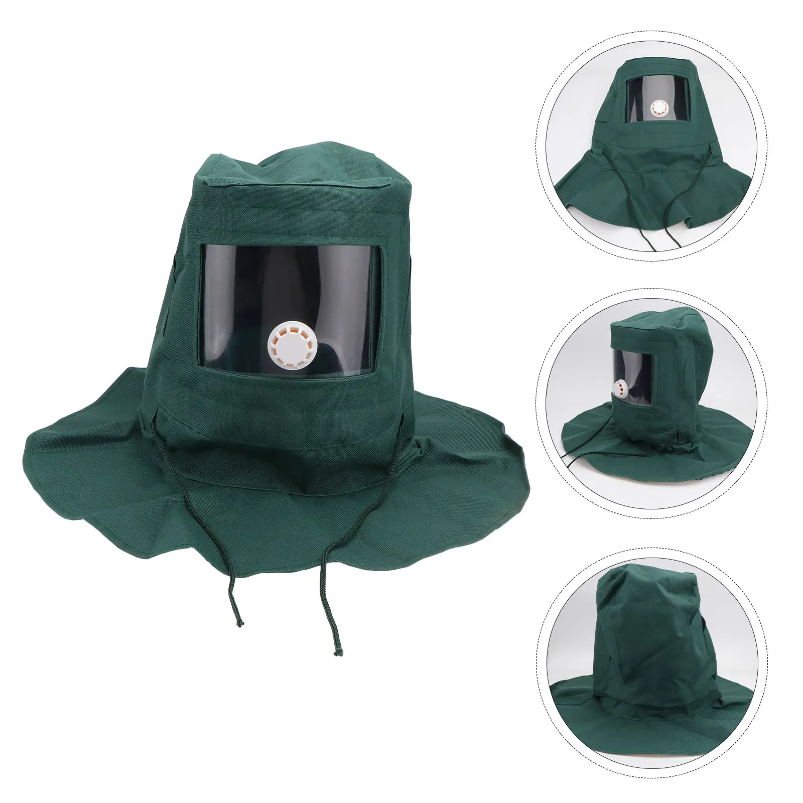 Protective Sandblaster Mask For Dust And Debris In The Blasting Industry