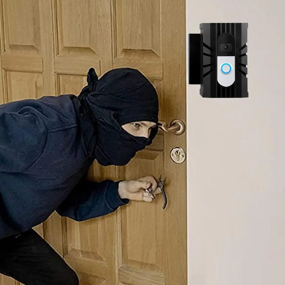 Video Doorbell Mount Camera Doorbell Home Office Adjustable Anti Rust Holder Ring Door Bell Steel Bracket for Video Doorbell Video Doorbell Pro