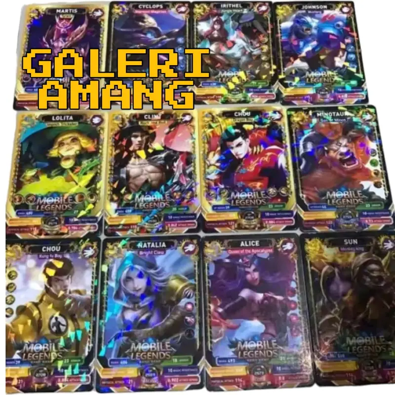12Pack Kartu Trading Mobile Legend per pack isi 10 1