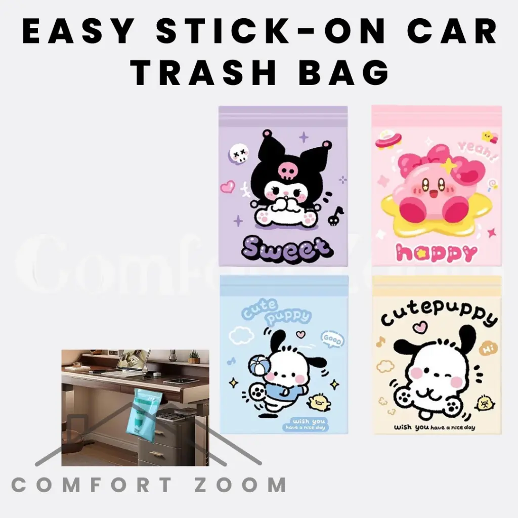 Easy Stick-On Disposable Car Trash Bag / Leakproof Vomit Bag