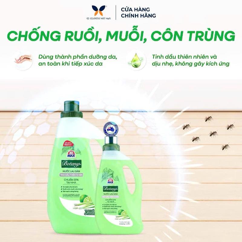 Nước Lau Sàn 365 Max Botany Tinh Dầu Sả Chanh Chai 1.25L 3