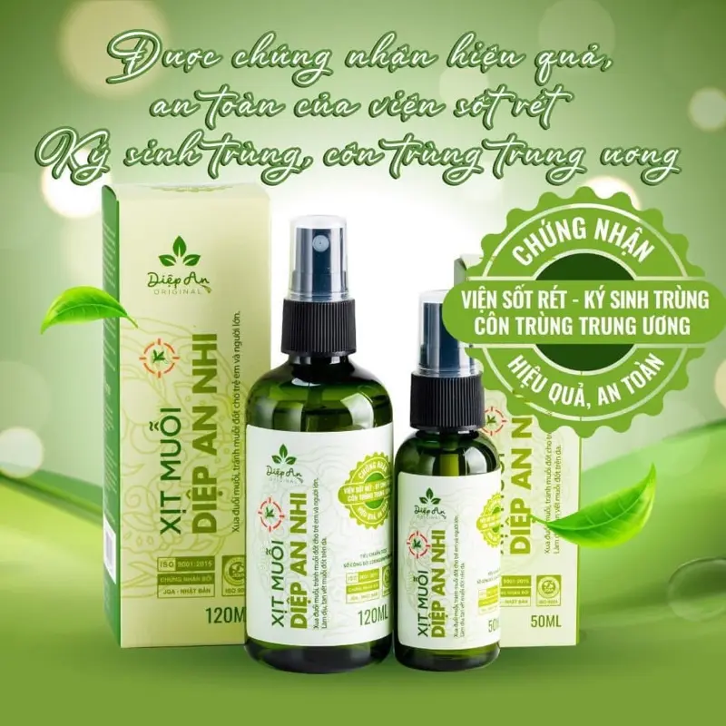 Xịt muỗi diệp an nhi 120ml