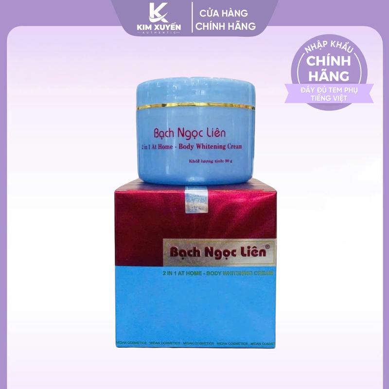 (Xanh) Kem dưỡng body Bạch Ngọc Liên Xanh 2in1 At Home 90g Kem Body