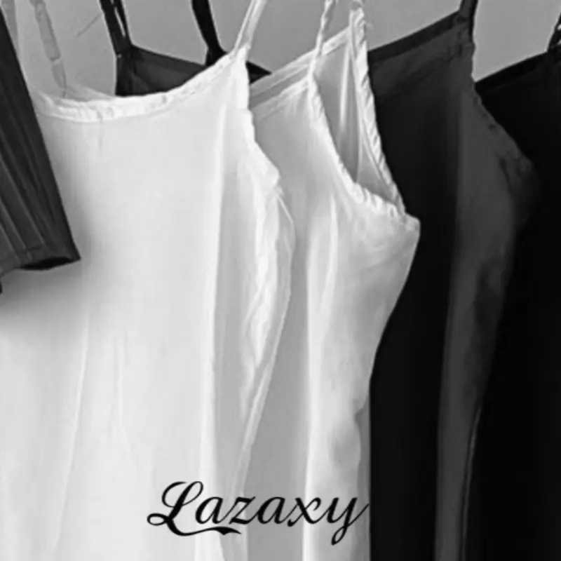 Váy Hai dây lụa có tăng đơ lót Lazaxy