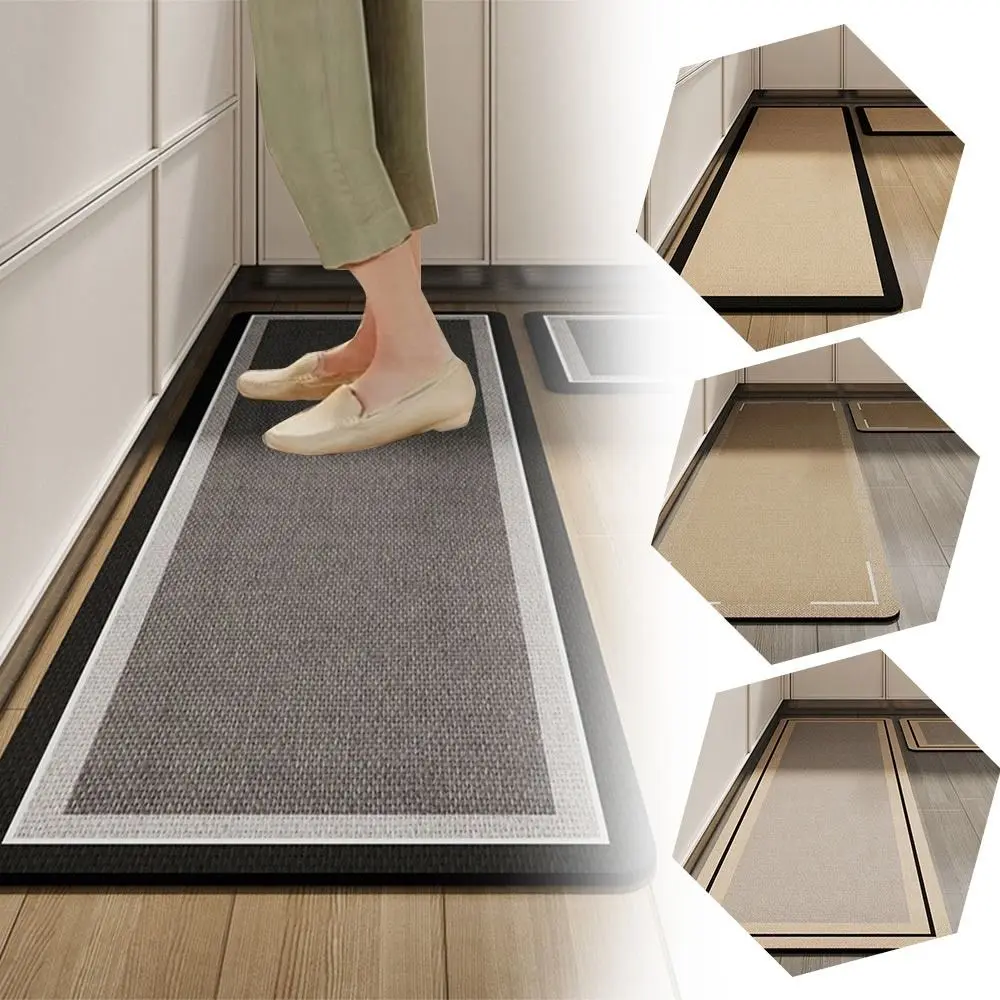 Durable Diatom Mud Kitchen Floor Mats Washable Oil Resistant Bedside Area Rug Anti Slip Soft Bathroom Doormat