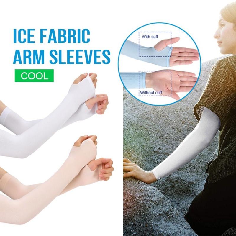 Tay Áo, Ngầu Mùa Hè Mới, Chống Tia UV, Hở Ngón Tay, Dài Tay, Làm Bằng Lụa Lạnh, Chống Nắng, Tay Áo Cánh Tay Thích Hợp Cho Phụ Nữ Và Nam Giới 0