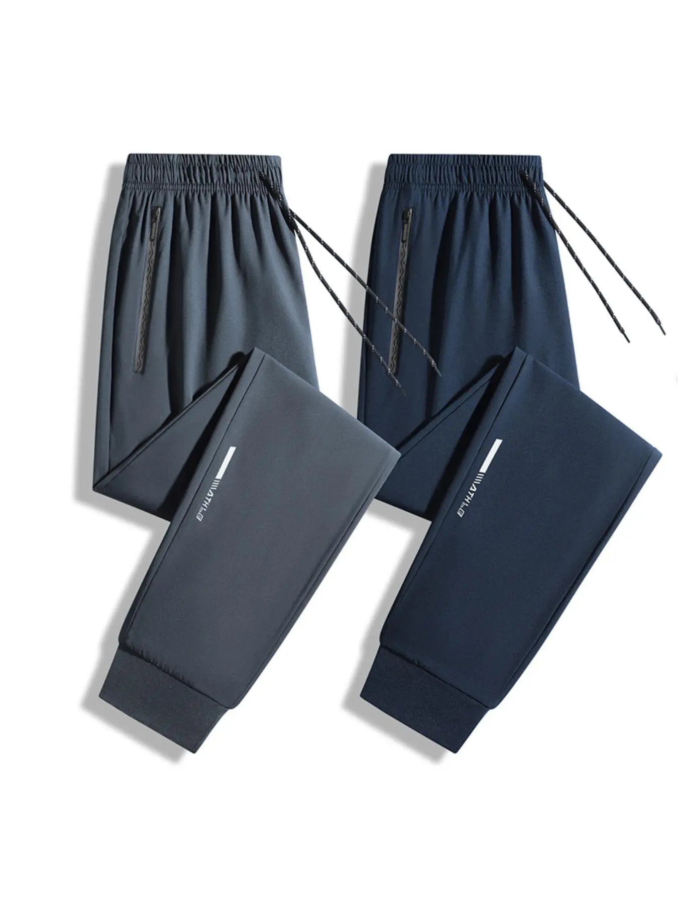 Men's Letter Print Pocket Sweatpants, Casual Breathable Comfortable Jogger Pants for Home & Outdoor Activities, Men's Trousers for Summer