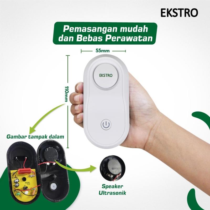 T211 (1 speaker) Pengusir Tikus Ultrasonic - Elektrik Tanpa Racun Perangkap 3