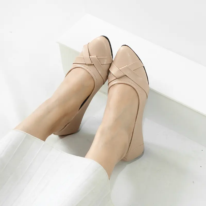 Morilovy Nadhira Sepatu balet flat shoes Karet teplek wanita hitam kerja elegan murah kekinian korean style 3