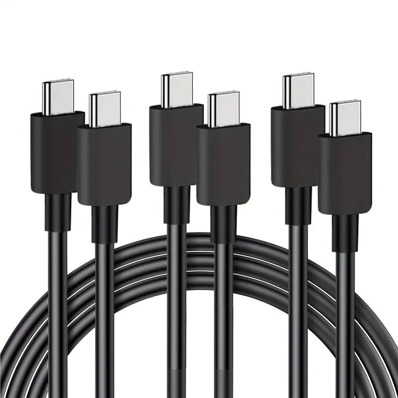 Cáp USB C Sang USB C, Sạc Dây Sạc Nhanh Type C, Tương Thích Với Samsung S23 / S22 / S21 / S20 / N10 / N20, iPhone 15, Cáp Dữ Liệu Điện Thoại Di Động Phụ Kiện 8