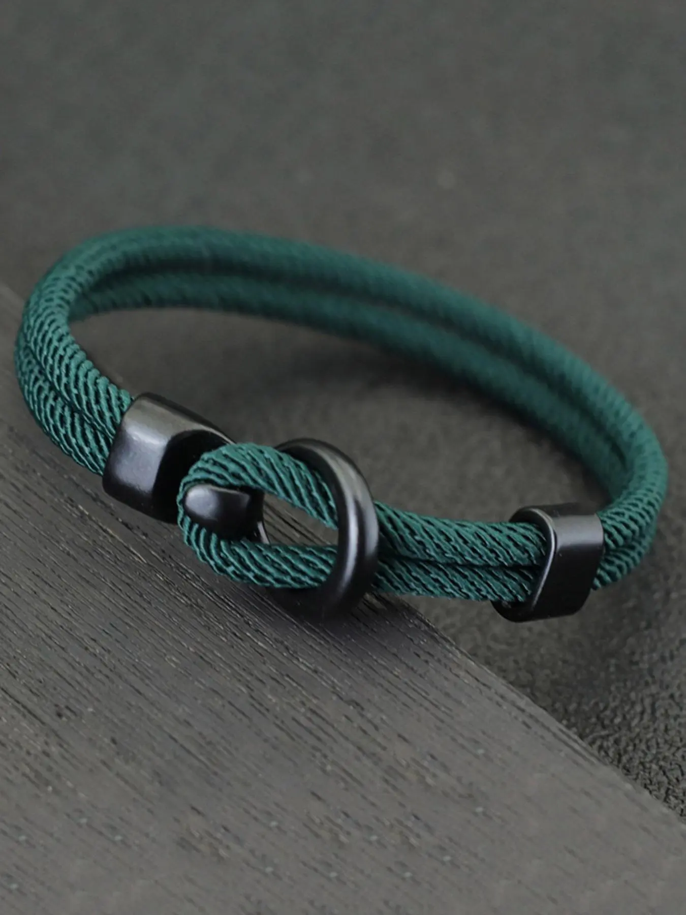 Men's Simple Plain Rope Bracelet, Casual Trendy Bracelet, Fashionable Accessories for Daily & Party Decoration, Gifts for Her