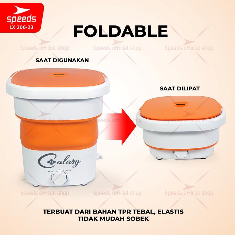 SPEEDS Mesin Cuci Portabel Mesin Pengering Air Kecil Mini Washing Machine Dinamo Mesin Pencuci Pakaian 206-23 9