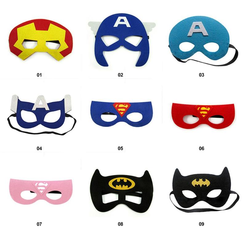 YOUNGSTAR Halloween Superhero Masks Christmas Birthday Party Spiderman Hulk Iron Man Cosplay Mask For Kids Children E8M8 Accessory 6