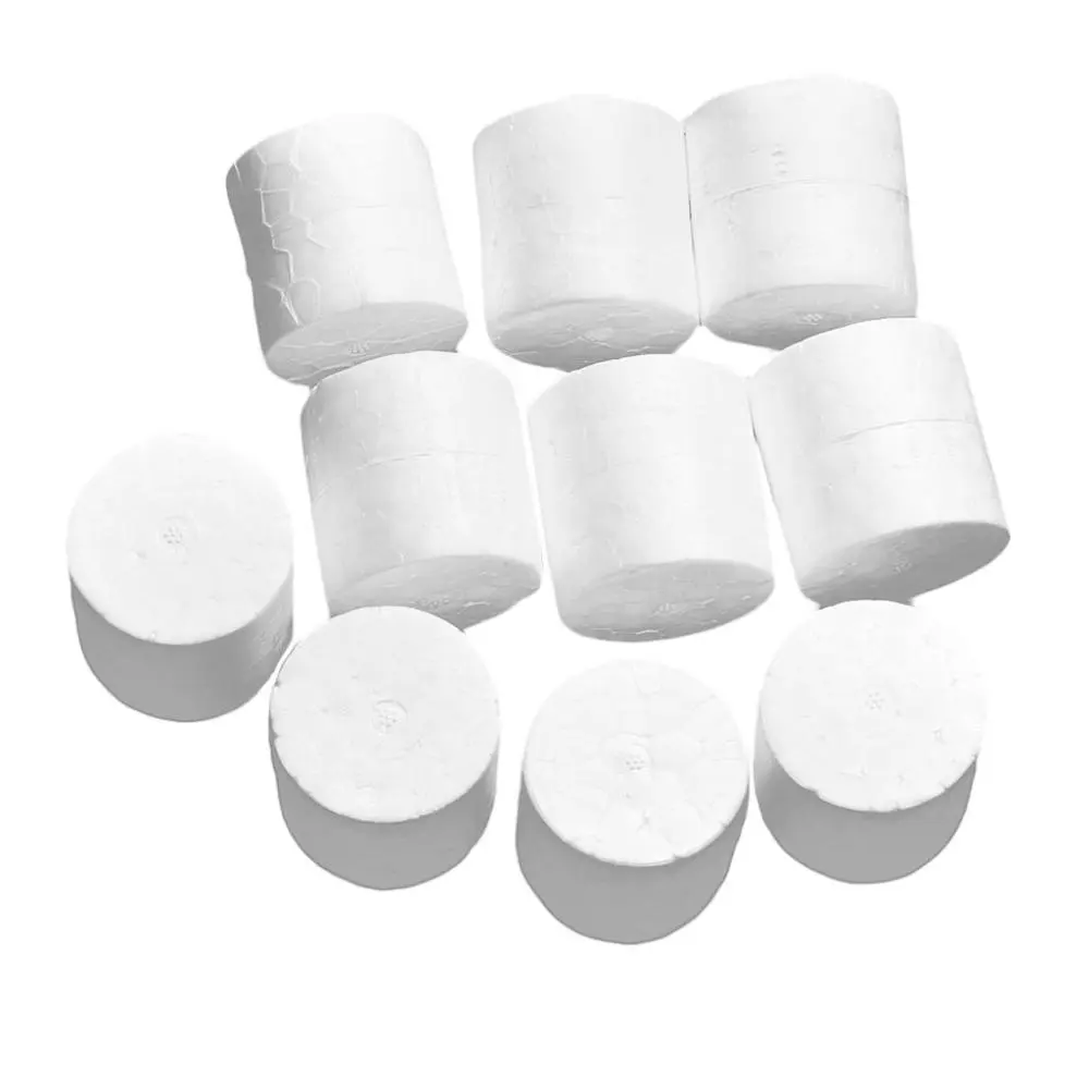 10 Pieces DIY Cylinder Shape  Foam Material for DIY Craft 3.9x3.9cm