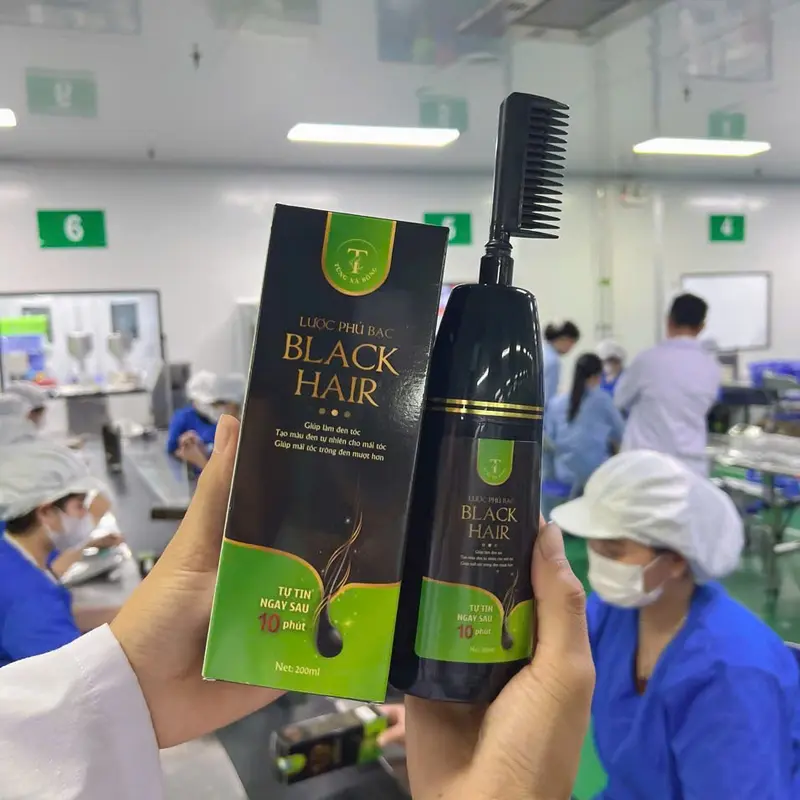 [ LIVE ] Lược Phủ Bạc Black Hair Tùng Xà Bông lược phủ bạc tinh chất thiên nhiên 200ml Đổi Màu Tóc Nhuộm Tóc 1