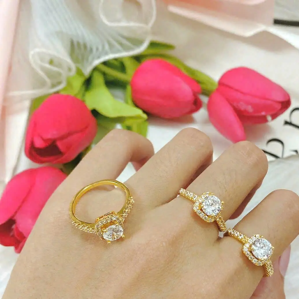 VR15 Nhẫn mặt vuông tiểu phượng tinh tế