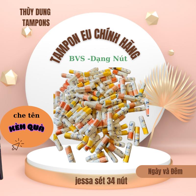 [Tặng muối rửa ] BVS Tampon Jessa tách lẻ Ngày và Đêm - bvs dạng nút cho ngày hè Năng Động Nữ Women tampon đuôimèo