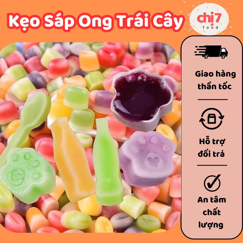 Kẹo Sáp Ong Nhân Trái Cây Mix Vị - Chị7FOOD