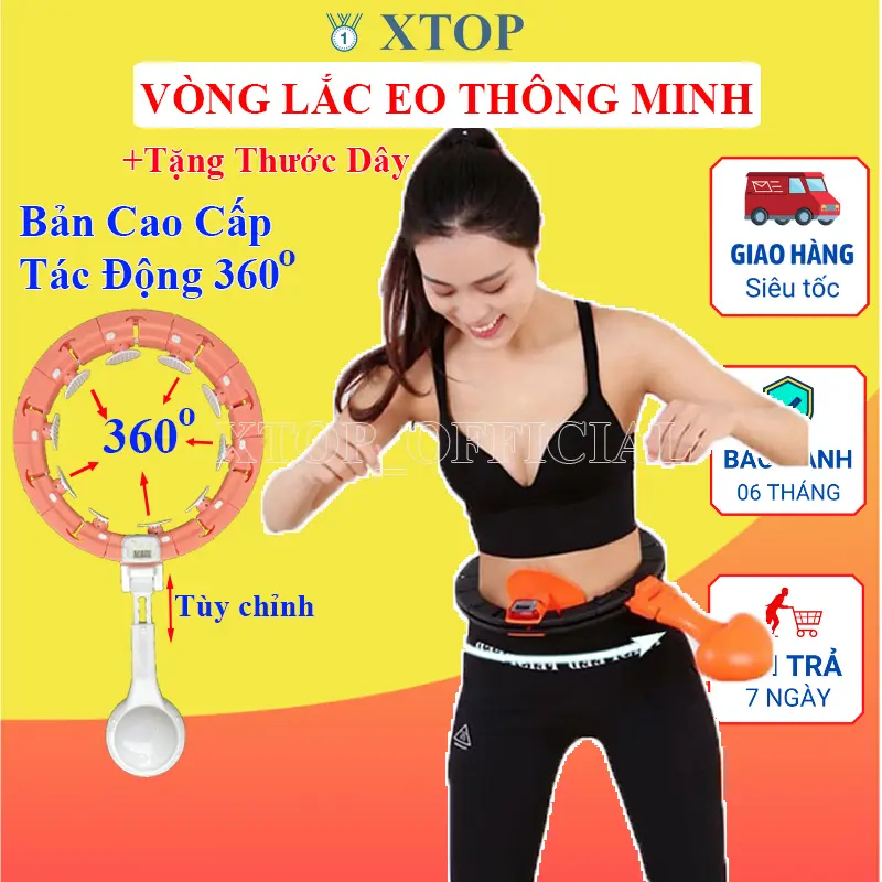 Vòng Lắc Eo Thông Minh 360 hiệu quả cải thiện vòng 2 Lv06 0