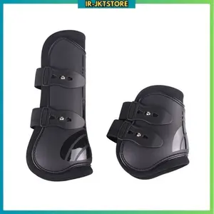 Pelindung Kuda QHP Jumping Boots – Set Tendon & Fetlock Boots Original untuk Riding & Kompetisi Equestrian