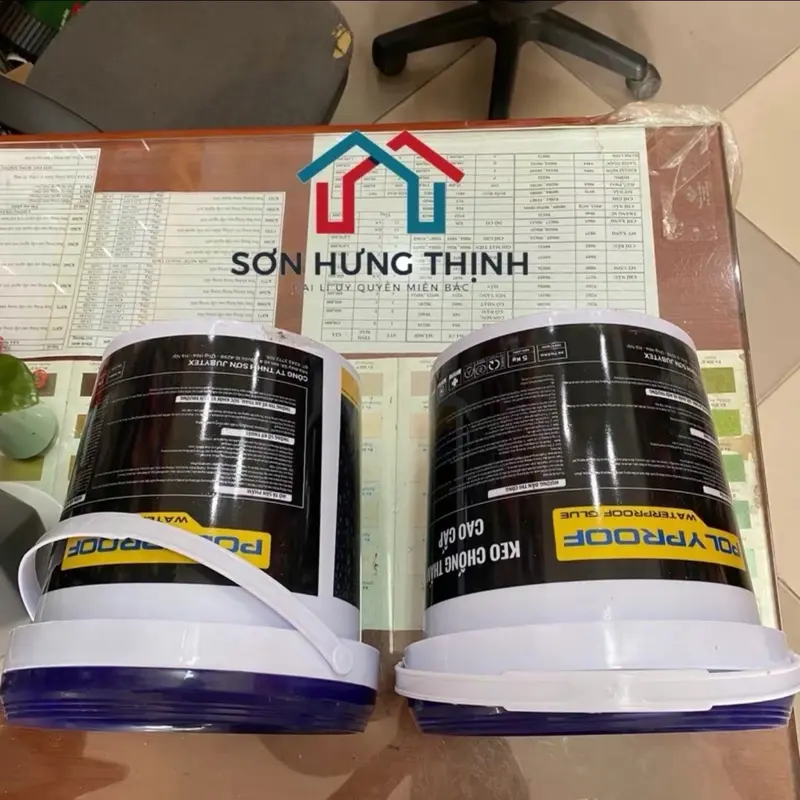 keo chống thấm nước, không màu Polyprof 5 lít, chuyên dụng chống thấm, chống thấm nền gạch men , chống thấm tường nhà, chống thấm trần nhà 3