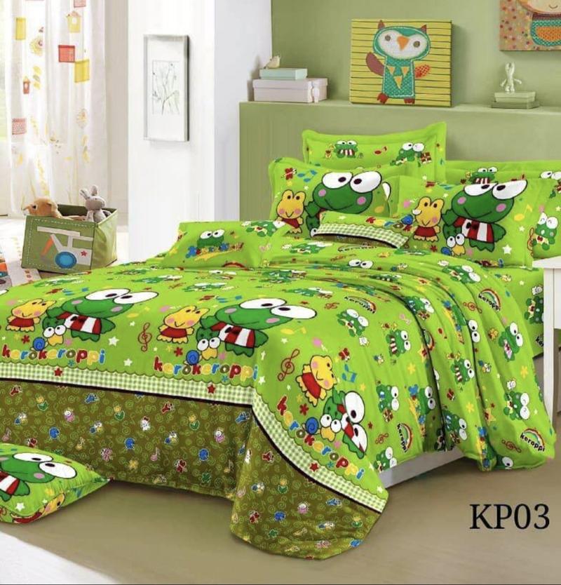 Product Introduction of bedcover set motif keropi harga di jamin termurah ukuran lengkap motif di jamin real bisa cod tidak sesuai uang kembali 1