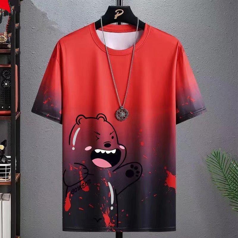 Product Introduction of [2025 New] High-Quality Summer Men's Trendy Short Sleeve Set Ins Korean Style Half Sleeve Casual Slim Fit Exquisite Versatile Top Casual Crew Neck Quick-Dry T-Shirt 7