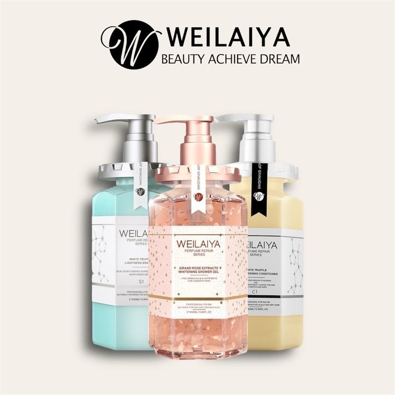 [Chính hãng] Combo VIP Cặp dầu gội nấm chăm sóc tóc và Sữa tắm nước hương hoa hồng Niacinamide Weilaiya 450ml daugoi biotin keratin  x9 dầu gội  thảo dược Trà dầu  gội  thiên  nhiên