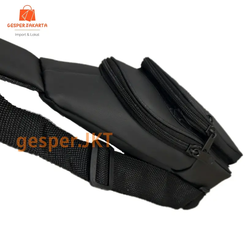Waistbag Tas Selempang Hitam Polos Pria dan Wanita Waterproof/Antiair Pinggang Slingbag waistbag casual wesbek kecil merah maron 5