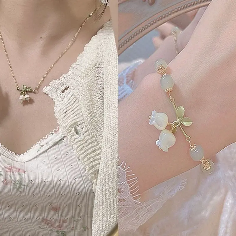 NAYELLA - Necklace Kalung Gelang Wanita Korea Silver Aesthetic y2k Lucu Style Kekinian [J3-4]