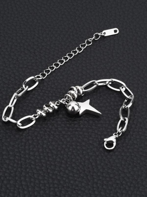 Star & Ball Design Bracelet, Fashion Jewelry for Party, Daily Clothing Decor, Trendy All-match & Exquisite Jewelry for Birthday Gift 4