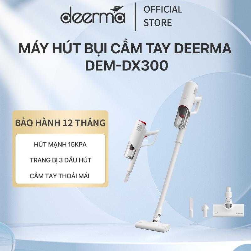 Máy hút bụi cầm tay Deerma DX300 đa năng 3in1 công suất 600W, lực hút lốc xoáy 15000pa - Bảo hành 12 tháng