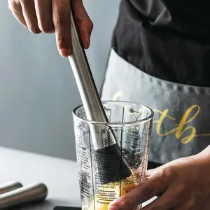 Stainless Bar Muddler Cocktail Tumbukan Penumbuk Buah Mojito Crusher / Alat Penumbuk Buah Penghancur Es Batu / Alat Penghancur Es Batu Manual / Penumbuk Buah Jadi Jus