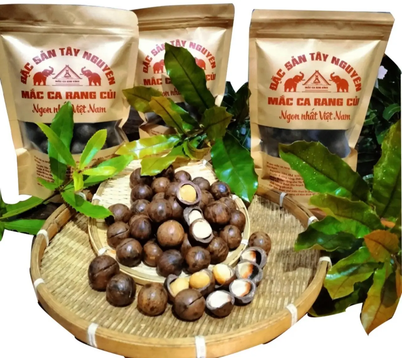 500g Macca Vip Rang Củi Thủ Công