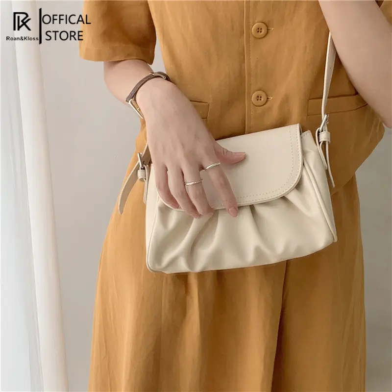 [Roan & Kloss] Tas Selempang Wanita Tas Sling Bag Wanita Import Terbaru Original - Lipatan Sling Bag FREE Dustbag + Paperbag Kulit 2