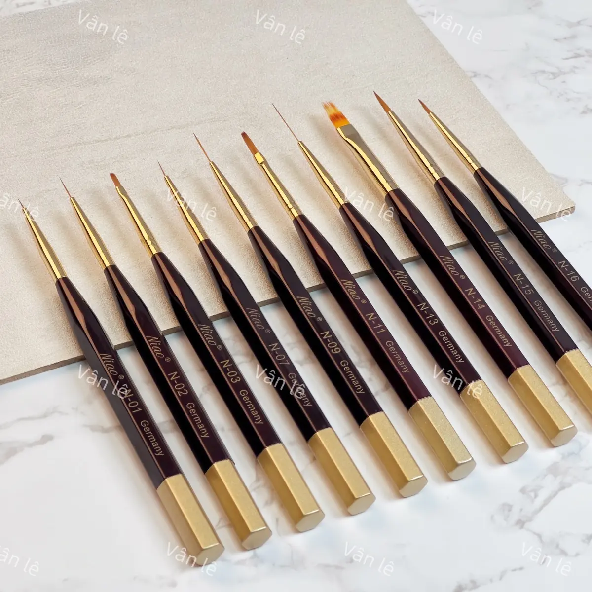 cọ vẽ móng nail niao cọ nét các loại size siêu mảnh