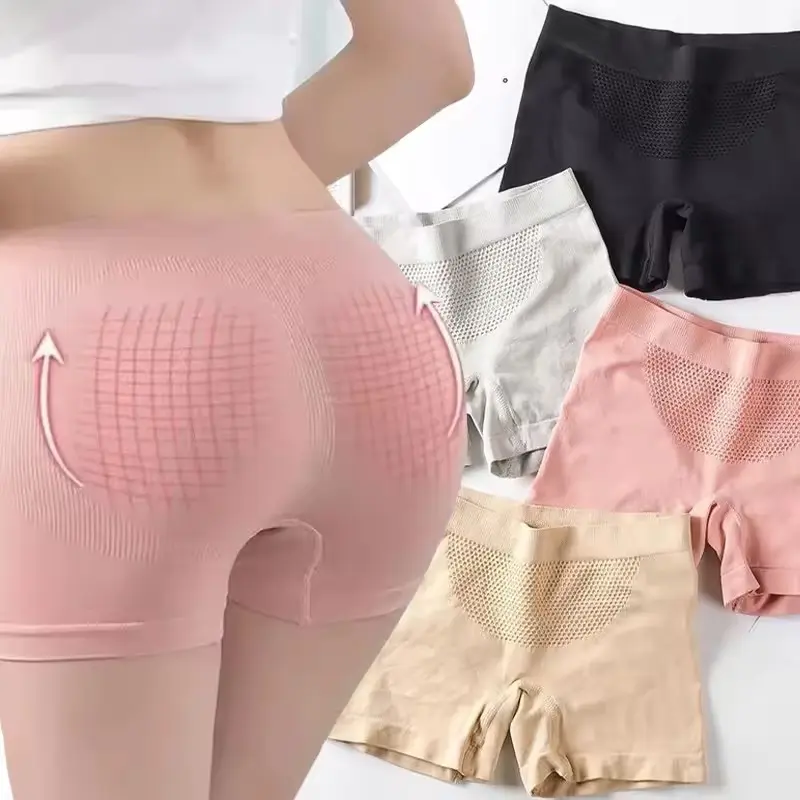 Quần Lót Cạp Cao Cotton, Dành Cho Nữ, Thân Thiện Với Làn Da, Chống Lộ, Quần Đùi An Toàn, Cỡ Lớn, Thoải Mái Và Thoáng Khí, Thích Hợp Cho Phụ Nữ Voi