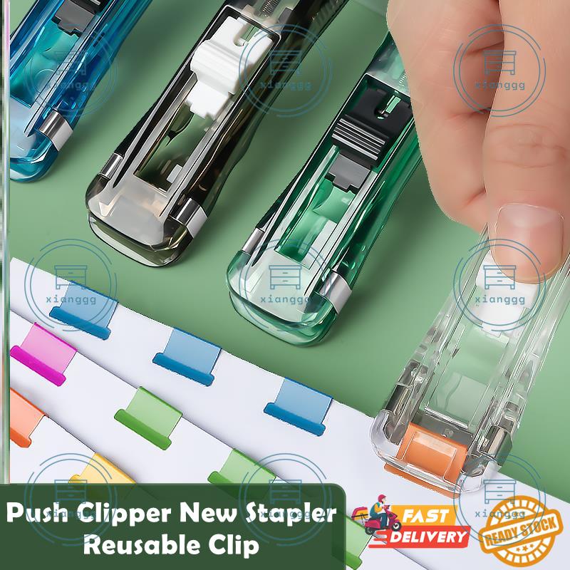 Push Clipper New Stapler Reusable Clip Seamless Clipper Snac - TikTok ...