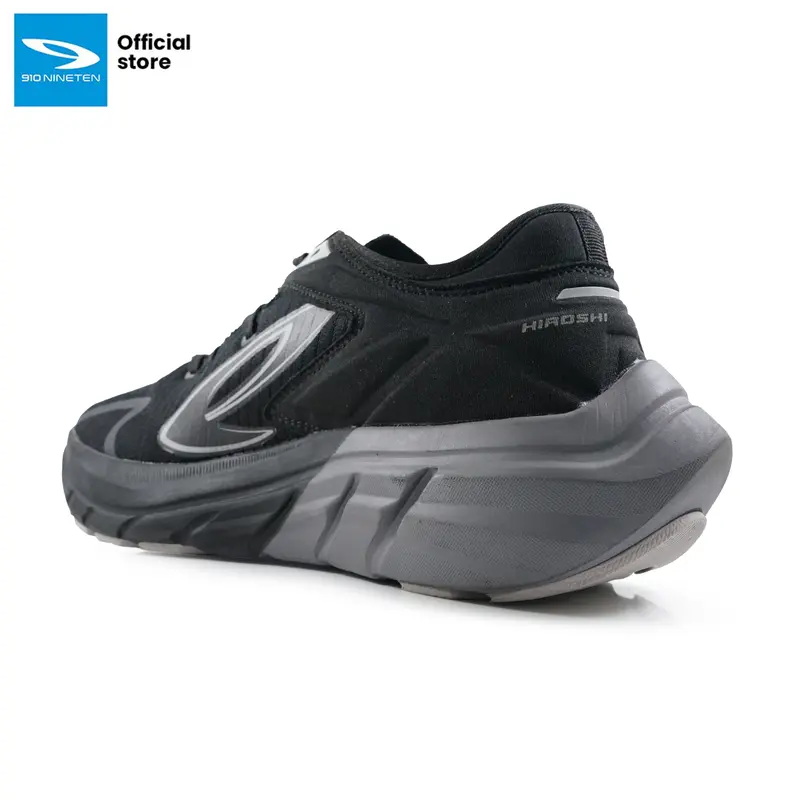 910 Nineten Sepatu Lari HIROSHI HITAM/ABU-ABU Olahraga Outdoor Olahraga Outdoor 2