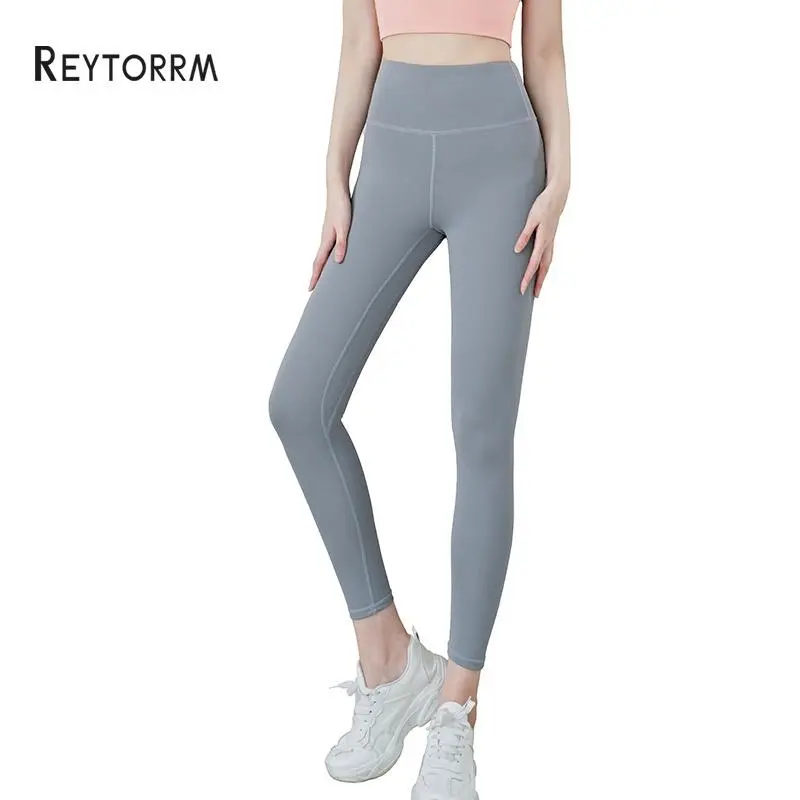 Reytorrm Yoga Legging Celana Olahraga Wanita High Waist Polos Yoga&Running Sport 6