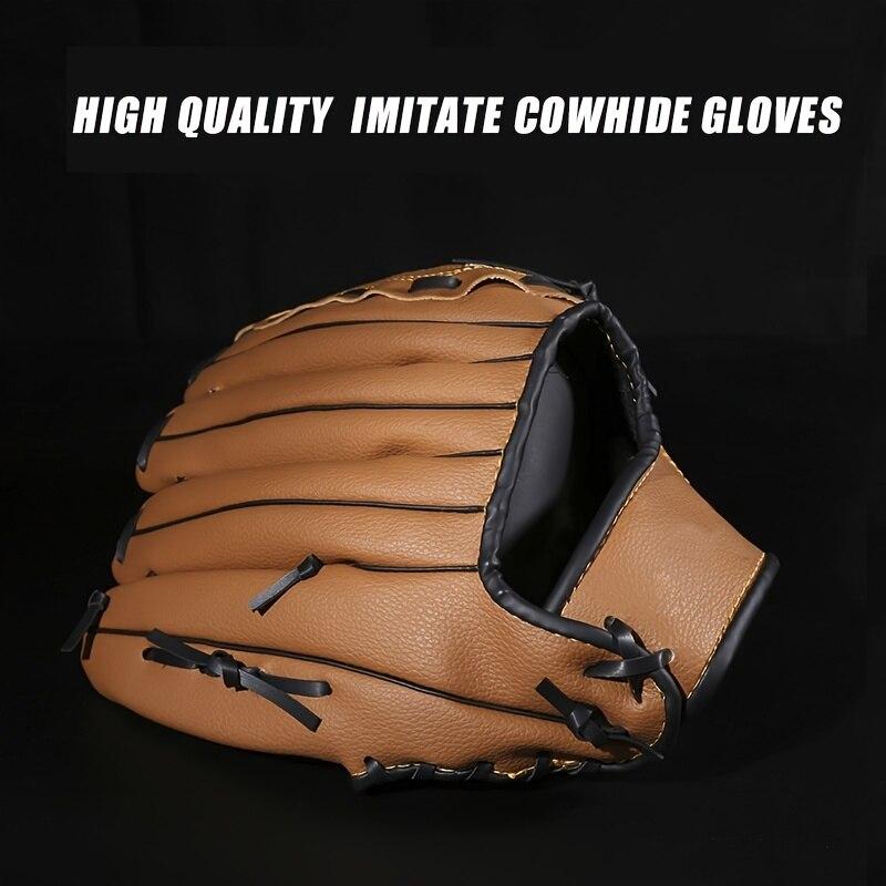 Soft & Durable Faux Leather Baseball Gloves - Perfect for Kids, Teens & Adults! 3