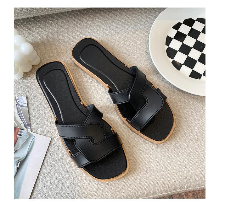 Product Introduction of Dép Lê Nữ, Thời Trang Mới Mùa Hè, Dễ Phối Đồ, Dép Quai Chéo, Đi Trong Nhà, Chống Trượt, Thích Hợp Cho Người Nổi Tiếng Trên Internet, Thời Trang Ins DéP Shoes GiàY 6