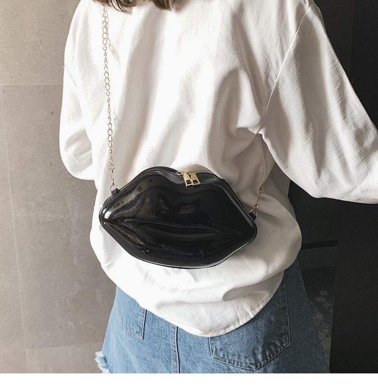 Product Introduction of Fashion Korean style chain lip small bag ins super hot women's bag all-match mini shoulder messenger bag 32