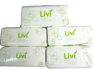 Paket Isi 5 Pack  LIVI Smart Towel Multifold 150 Sheet 1 Ply / Tisue Handtowel Wastafel / Tisu Lap Tangan / tisu serap minyak Tissue