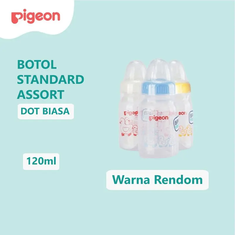 Pigeon Botol Assorted Standard / Botol Standart MM / Botol Susu Bayi 3