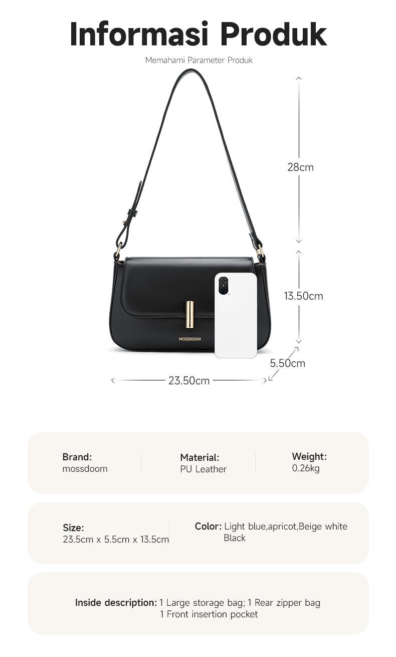 Product Introduction of MOSSDOOM Tas Selempang Wanita Balerie Bag Nyaman dan Praktis Tas Bahu Ketiak 17
