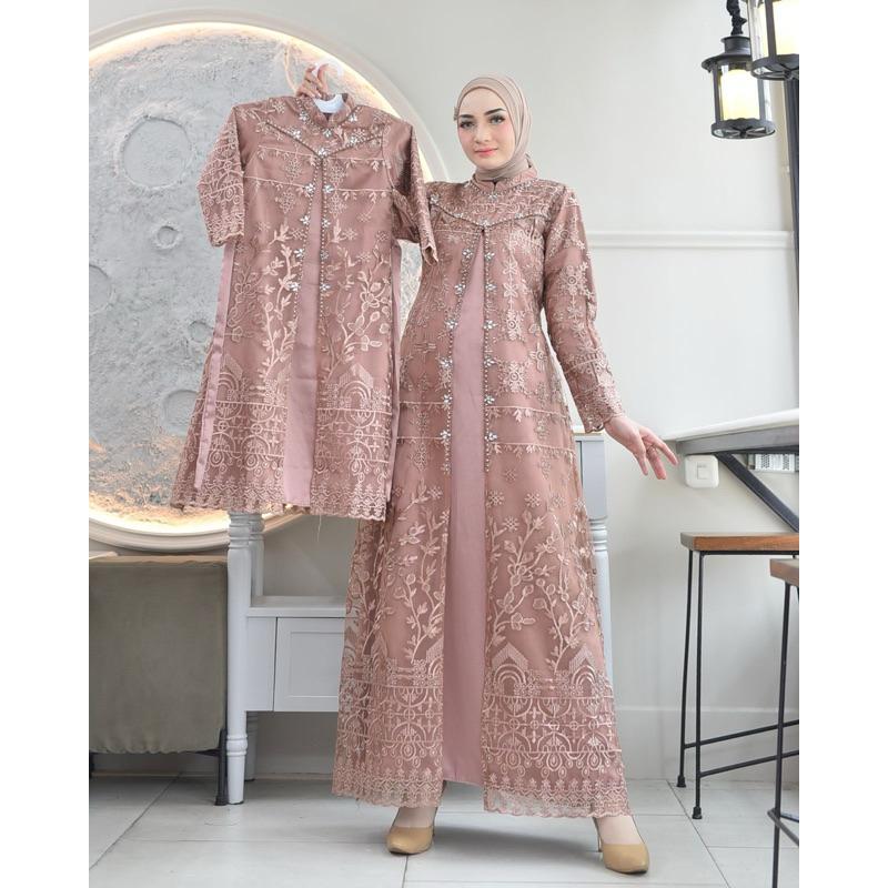 (COD) GAMIS REGINA COUPLE IBU DAN ANAK // GAMIS COUPLE // GAMIS PESTA // GAMIS KONDANGAN // GAMIS KEKINIAN // GAMIS SERAGAMAN // GAMIS MOM&KIDS // GAMIS MODERN // GAMIS TERBARU Muslim Panjang 5