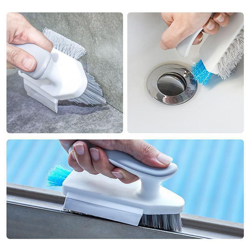 4 In 1 Tile And Grout Cleaning Brush Corner Scrubber Brush Tool Tub Tile Floor Scrubber Brushes Multifunctional Gap Brush 3